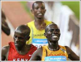 CWG 2006 Men 10000m - Uganda's victory