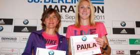 Irina Mikitenko and Paula Radcliffe - Berlin 2011